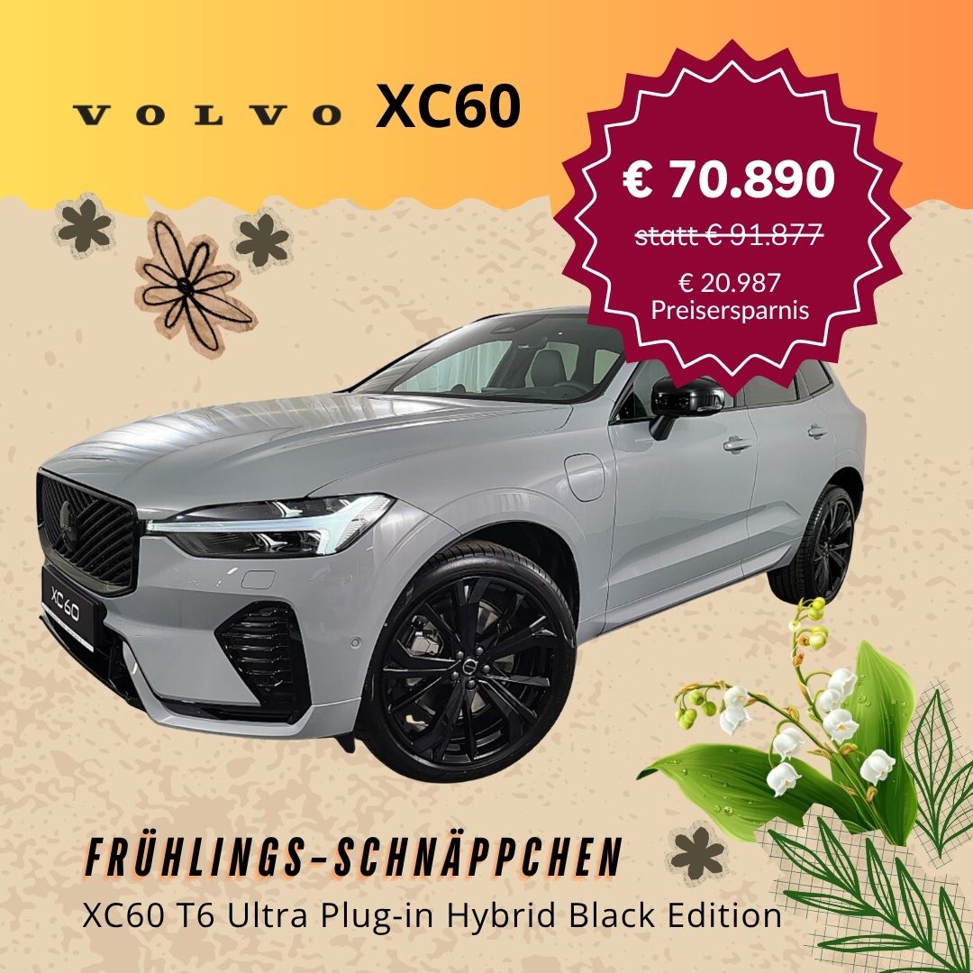 Ein Auto mit Blumen und Text.